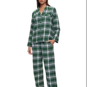 Green Plaid Eberjey Pajama Set